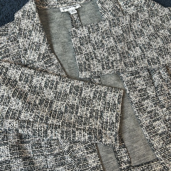 NWOT Shelby & Palmer Shimmer Tweed Cropped Blazer Jacket Size Small - Picture 5 of 8